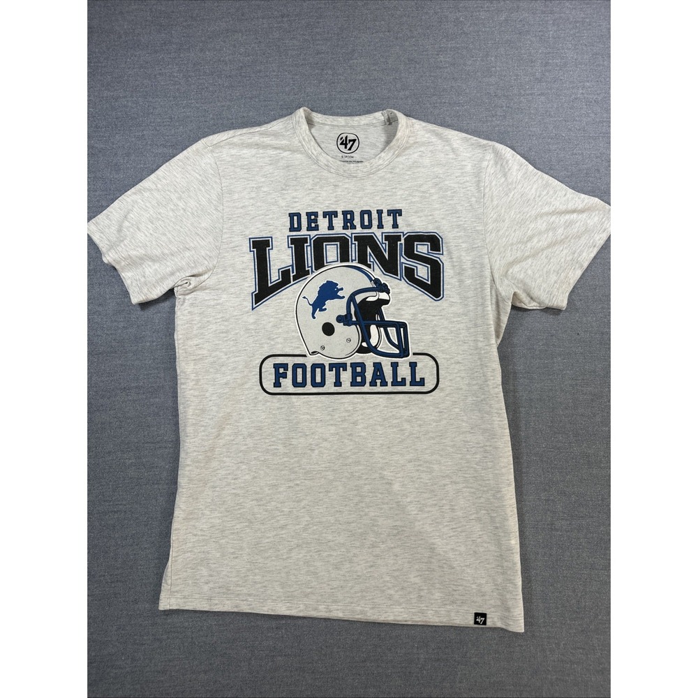 Detroit Lions '47 Brand T Shirt Men's Small Retro Helmet NFL Football 2019